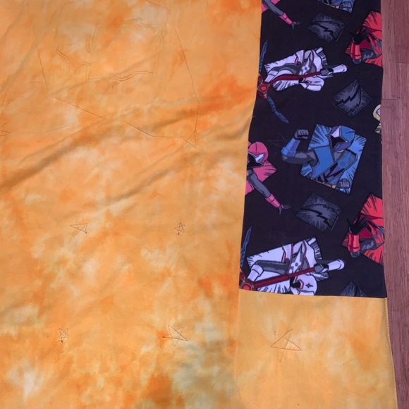 Handmade Quilt Power Rangers Yellow Green. Condit - Picture 9 of 11